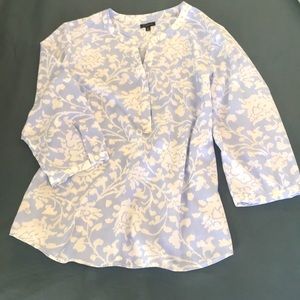Reminiscent of the soft blue skies of Spring. Talbots blouse, size Large.